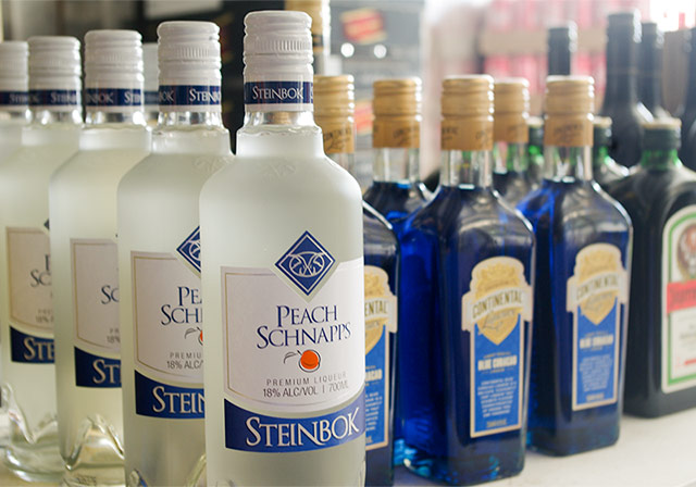 Alcohol supplies for purchase at the Club’s Bottleshop
